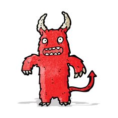 Cartoon Hairy Monster N16