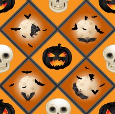 Seamless pattern for Halloween N2