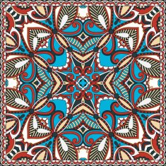 Traditional ornamental floral paisley bandanna You can use this N85