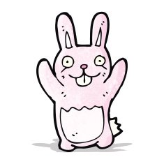 Funny cartoon rabbit N9