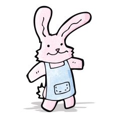 cartoon pink rabbit N7