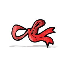 decorative bow cartoon N2