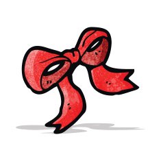 decorative bow cartoon N3