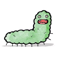 Cartoon Caterpillar N25