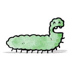 Cartoon Caterpillar N26