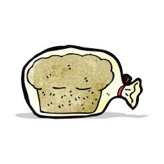cartoon bread in bag N2