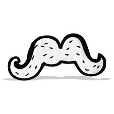 Cartoon Mustache N9