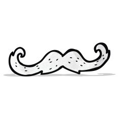 Cartoon Mustache N10