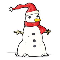 Cartoon Snowman N19
