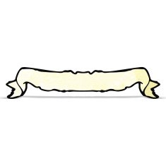 cartoon scroll banner N6