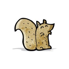 cartoon little squirrel N3