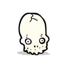 cartoon skull symbol N13