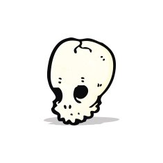 cartoon skull symbol N14
