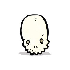 cartoon skull symbol N15