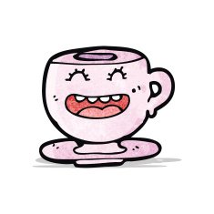 cartoon tea cup N8