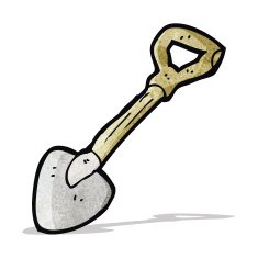 Cartoon Shovel N13