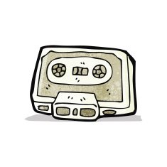 cartoon old tape