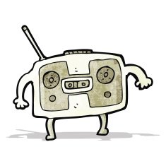 Radio Cassette Player Cartoon N3