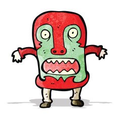 cartoon man wearing big mask N5
