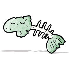 Cartoon Fish Bones N7