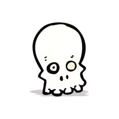 Cartoon Skull N17