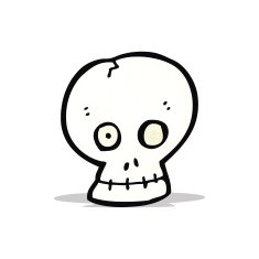 Cartoon Skull N18