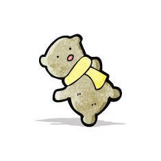 cartoon little teddy bear N10