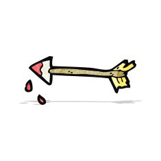 cartoon shooting arrow N2