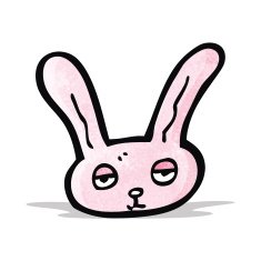 cartoon pink bunny rabbit N3