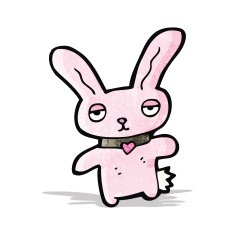 cartoon pink bunny rabbit N4