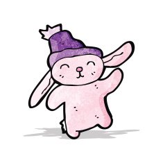 cartoon pink bunny rabbit N5