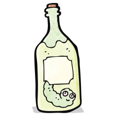 cartoon tequila bottle