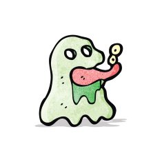 cartoon gross halloween ghost