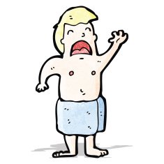 cartoon man in towel N4