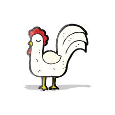Cartoon Chicken N45