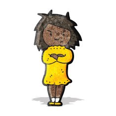 cartoon annoyed girl N2