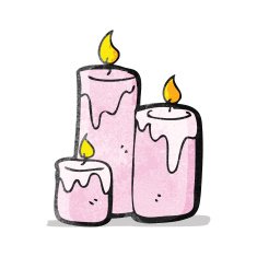 cartoon scented candles