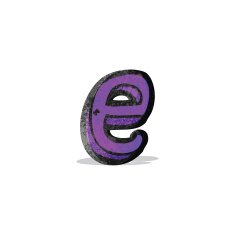 cartoon letter e N2