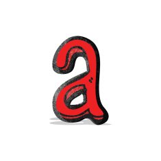 cartoon letter a N2