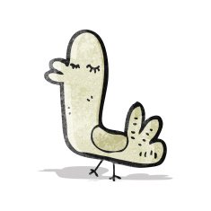 funny cartoon bird N3
