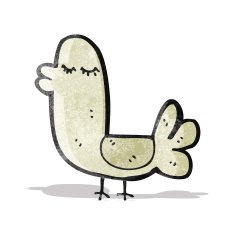funny cartoon bird N4