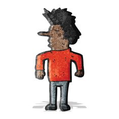 Cartoon Man Shrugging Shoulders N15