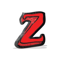 cartoon letter z N3