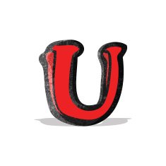 cartoon letter u N3