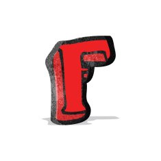 Cartoon Letter F N4