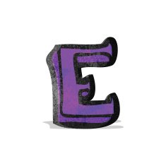 cartoon letter e N3