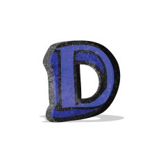 cartoon letter d N3