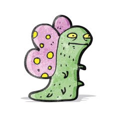 funny butterfly caterpillar cartoon