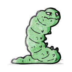 Cartoon Caterpillar N28