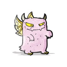 cartoon little monster N16